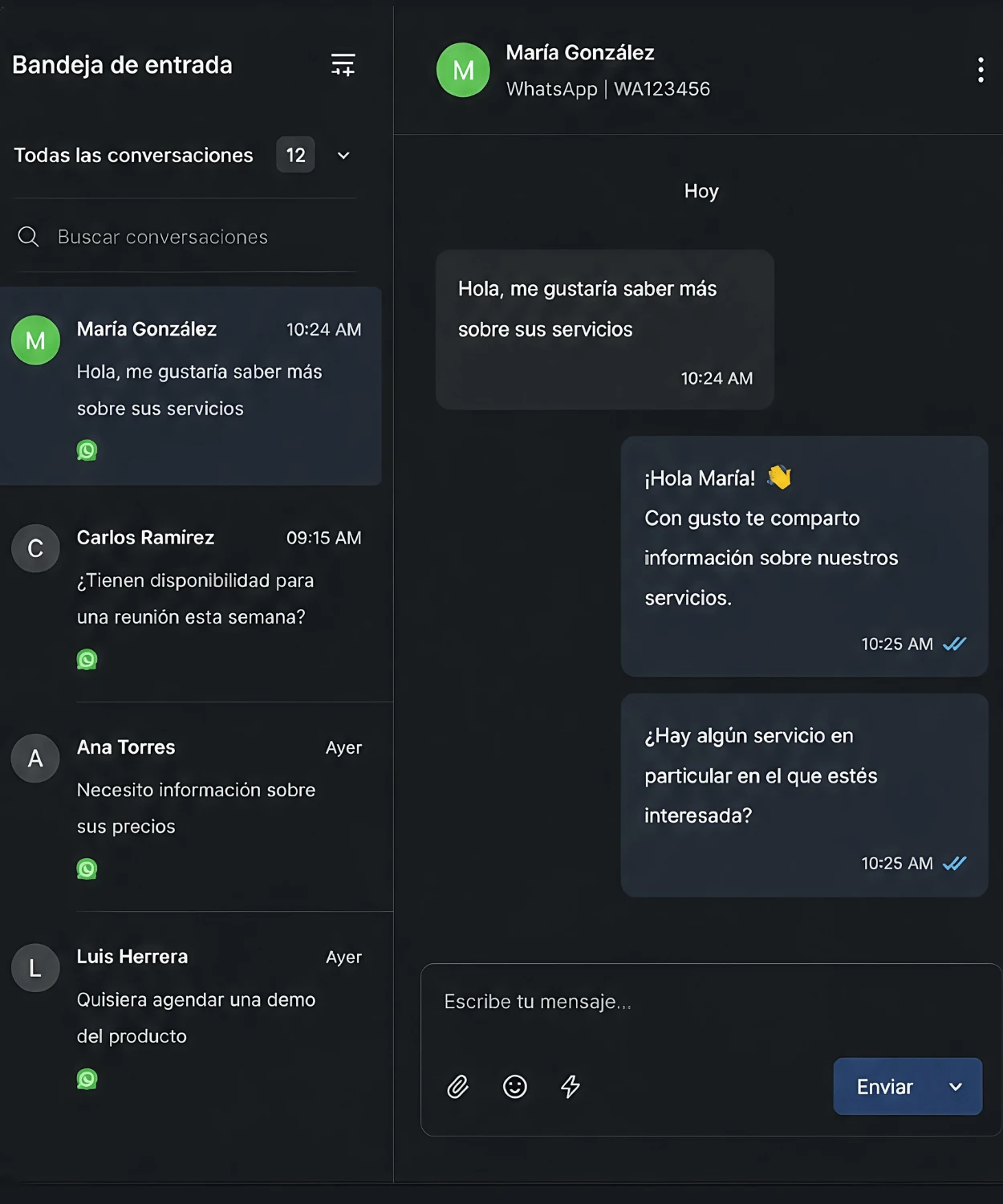 agente de ia para whatsapp calificando leads automáticamente